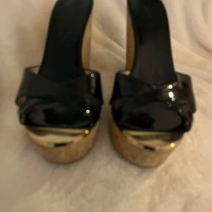 Jimmy Choo Size 6 Black wedges
